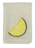 Mkitchen SCRUBSY 100% Cotton Kitchen Dish Cloth with Built in Scrubber | Various Designs and Super Absorbant (Lime)