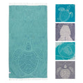 Sand Cloud Turkish Beach Towel - Sand Free - 100% Organic Turkish Cotton Yarn - Quick Dry Towel for Beach, Picnic, Blanket or Ba
