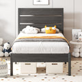 Lifezone Twin Bed Frame with Headboard and Footboard, Metal Twin Bed Frame with Under-Bed Storage, All-Metal Support System, No 