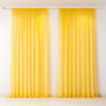 1Iam Yellow Decoration Net Combo Pack Of 5 | 2Pcs 8X5Ft Stitched Yellow Net, 2Pcs Hooks & 1Pc Ribbon For Home Decor, Birthday, A