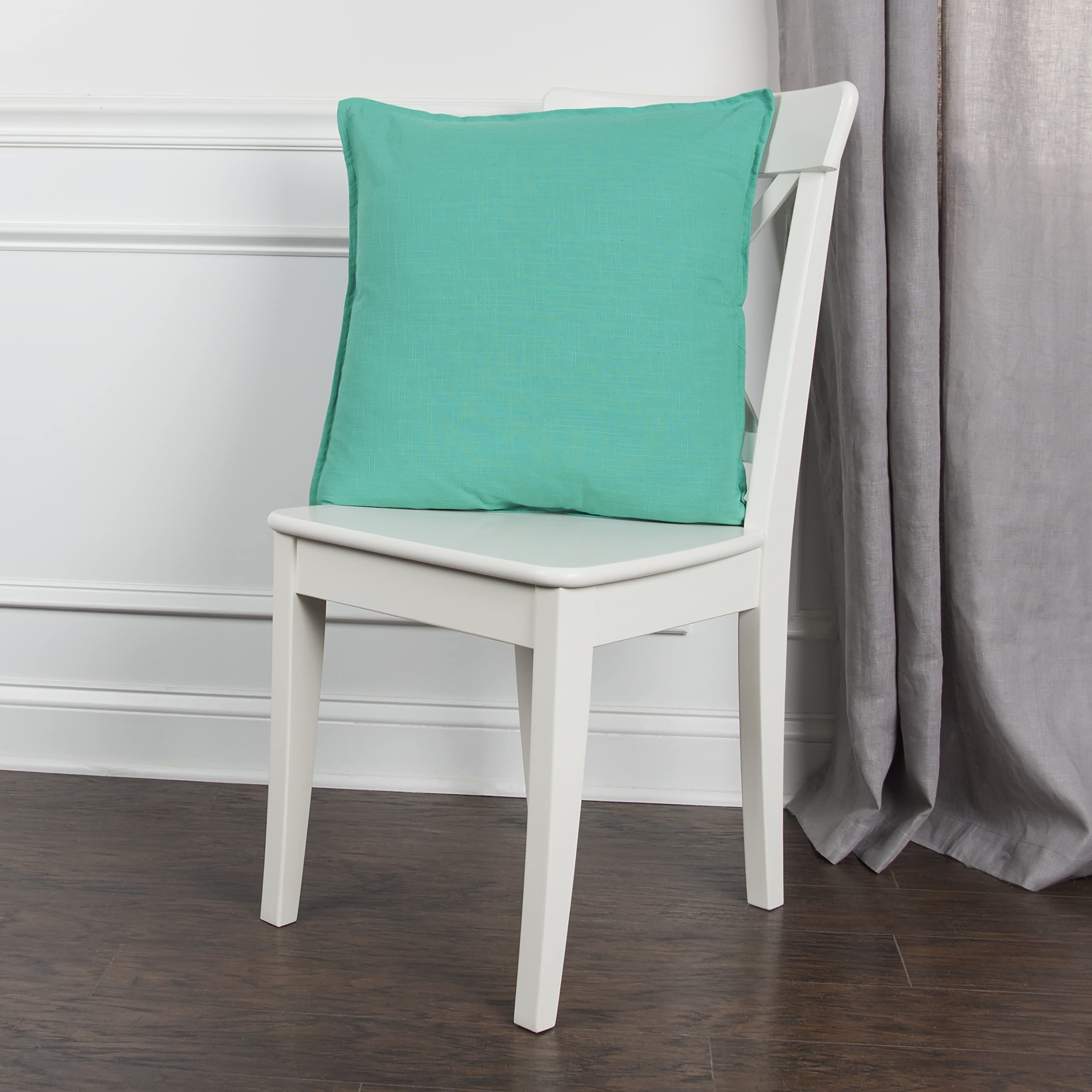 Rizzy Home | T03714 | 20&quot;x20&quot; White/Neutral Decorative Pillow | Down Fill