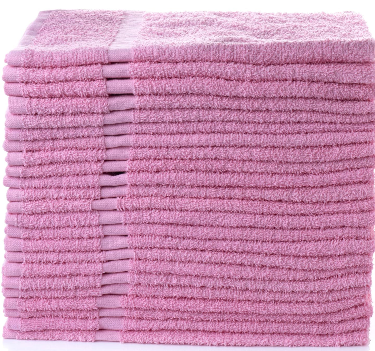 SimpliMagic Cotton Hand Towels, 16x27, 12 Pack, Pink