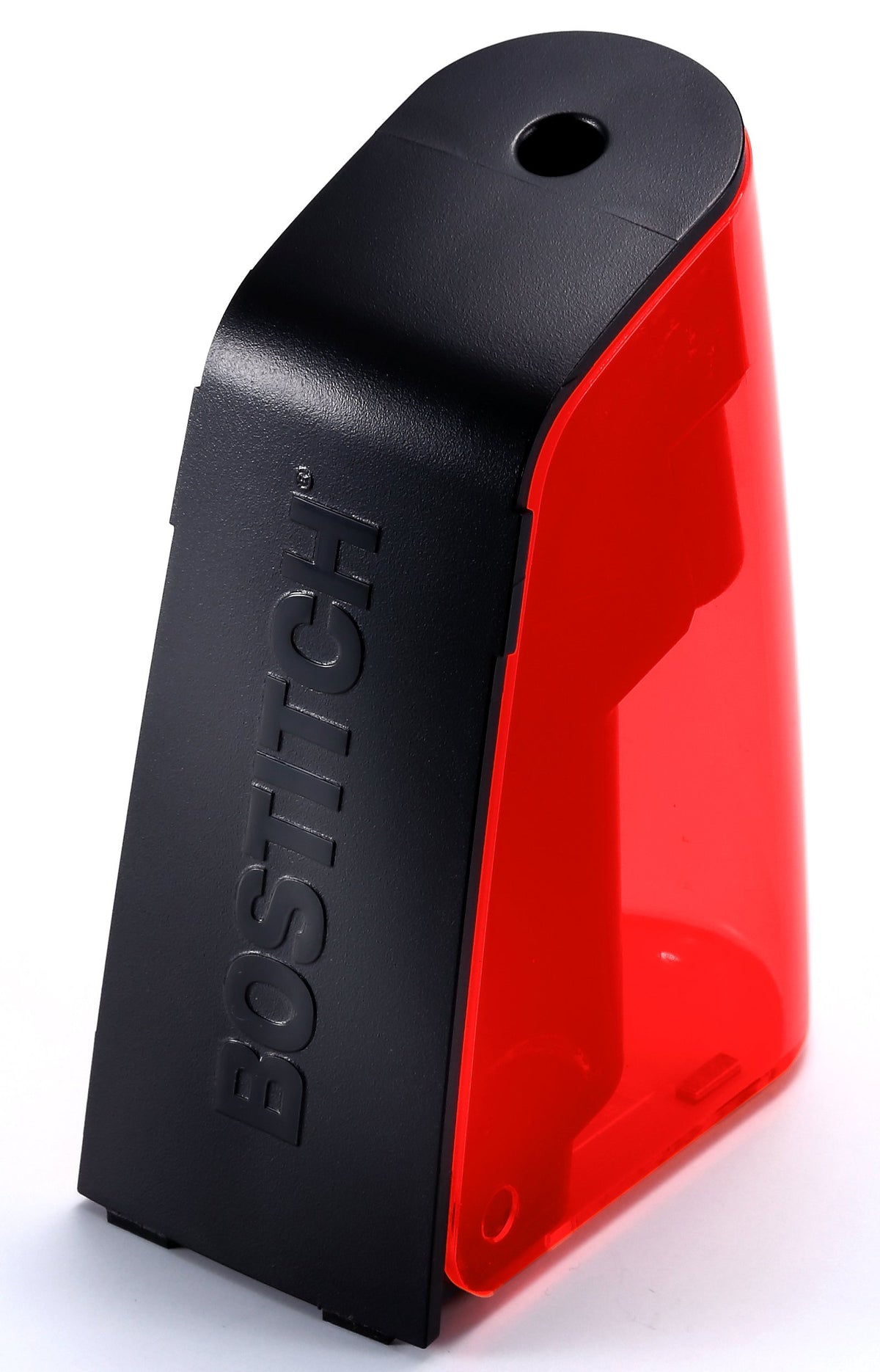 Bostitch Office Battery Powered Pencil Sharpener, Portable, Hinged Tray, Colored Pencil Compatible, Fits In Backpack & Most Penc