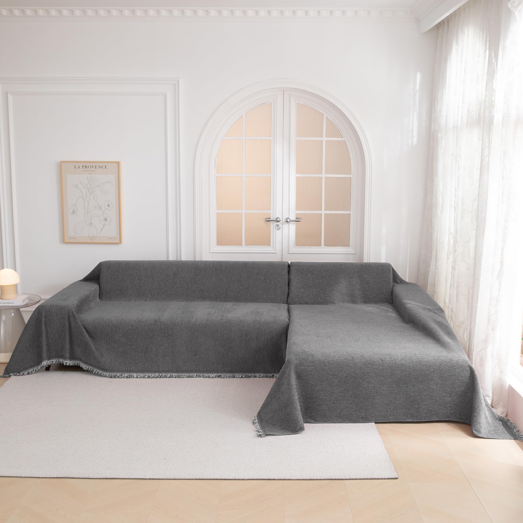 Mysky Home Couch Cover For Dogs, Washable Couch Covers, Non Slip Couch Sofa Cover, Couch Cover 2 Cushion Sofa Dogs Furniture Pro