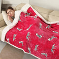 Electric Throw Blanket, 50''X60'' Small Heated Blanket Throw With 5 Heating Levels & 4 Hours Auto Off, Super Cozy Soft Sherpa El