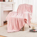 Emme Sherpa Throw Blanket Large Twin Size 60'X80' Soft Fleece Blanket 2 Tones Ombre Ultra Warm Microfiber Cozy Blanket For Cou
