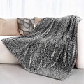Throw Blanket Fleece Big Black Blanket Fuzzy Soft Plush Bed Blanket Queen Size Blankets For Bed