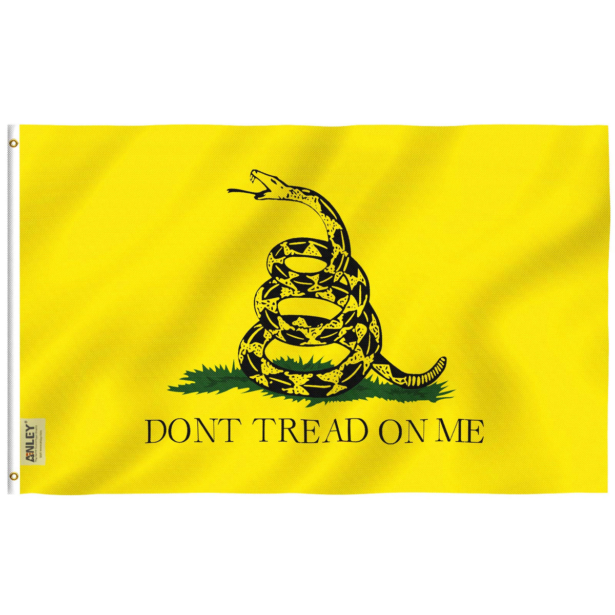 Anley Fly Breeze 3X5 Foot Don'T Tread On Me Flag - Vivid Color And Fade Proof - Canvas Header And Double Stitched - Flags Polyes