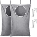 Lifewit 2 Pack Over Door Laundry Hamper, Large Collapsible Hanging Laundry Hamper, Hanging Laundry Basket Bag for Bathroom Bedro