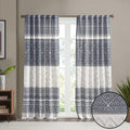INK+IVY Mila 100% Cotton Single Panel Curtain Tufted Chenile Boho Design Rod Pocket Top Drape for Living Room, Privacy Window Tr