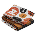 Dii Halloween Hand Towels For The Kitchen Decorative Spooky & Fun Cotton Printed Dishtowel Set, 18X28, Pumpkin Boo, 3 Count