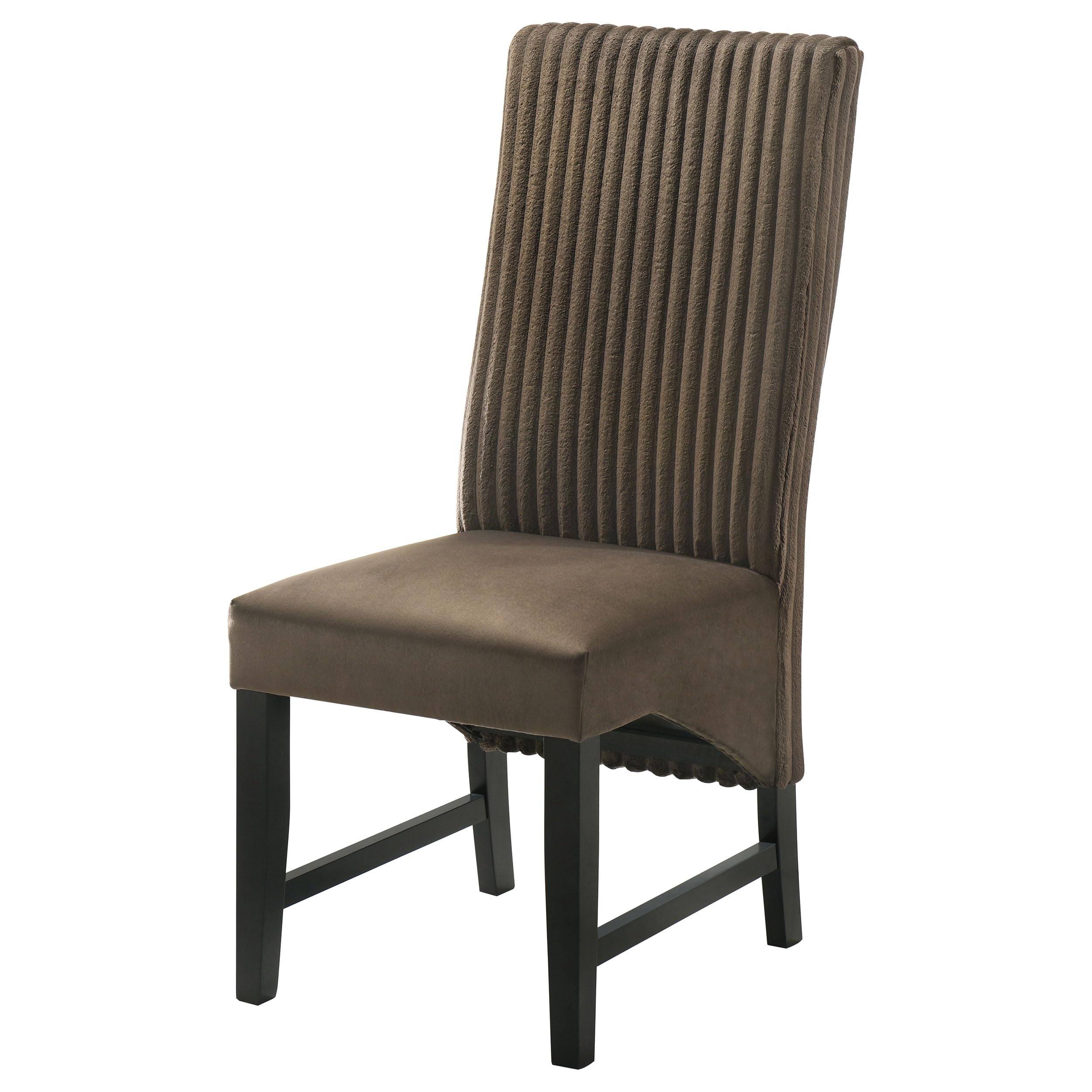 Coaster Home Furnishings Barrand Upholstered Dining Side Chair Chocolate (Set of 2)