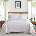 Djy White King Size Quilt Bedding Sets, Lightweight Soft Bedspread King Set 3 Pieces, Quilted Blanket Comforter Bed Cover For Al
