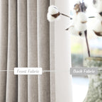 Uhitech Linen Blackout Curtains For Living Room Pinch Pleated Curtains Insulated Curtains 90 Inch Length 2 Panels Set Black Out