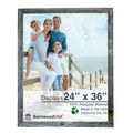BARNWOODUSA | Farmhouse 24x36 Picture Frame | 1 1/2 inch Molding | 100% Reclaimed Wood | Rustic | Natural Weathered Gray