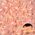 Sunm Boutique 12 Pcs Total 70.8 Ft Artificial Cherry Blossom Flowers, Faux Lighted Cherry Blossom Garlands, Fake Cherry Blossom 