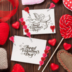 Zonon 36 Pieces Valentine'S Day Pencils Plastic Stacking Heart, Cute Smile Face Pencils Valentine'S Day Gifts, Goodie Bag Stuffe
