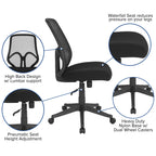 Flash Furniture Salerno Series High Back Black Mesh Office Chair