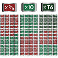 Tool Box Labels, 180 Pieces, Toolbox Stickers and Decals Label, Wrench Size Labels, Chrome Socket Labels, Socket Size Stickers, 