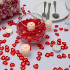 Aifans Vase Fillers For Home Deco And Centerpieces,Heart Shaped Marbles For Vases,Acrylic Heart Gems For Table Scatter,Valentine