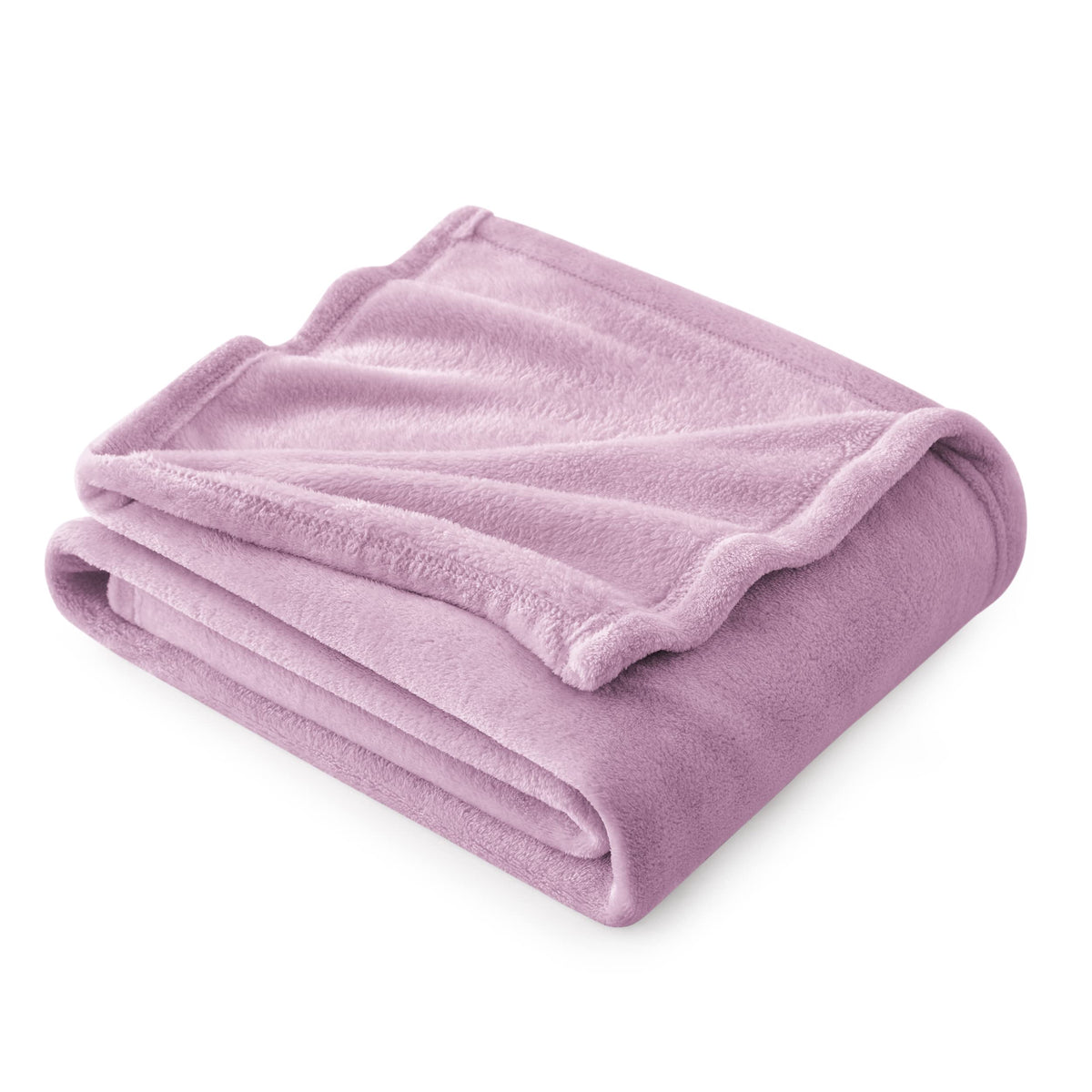 Bedsure Fleece Throw Blanket - Lilac Light Purple Lavender Violet Lightweight Blanket For Sofa, Couch, Bed,Camping, Travel - Sup
