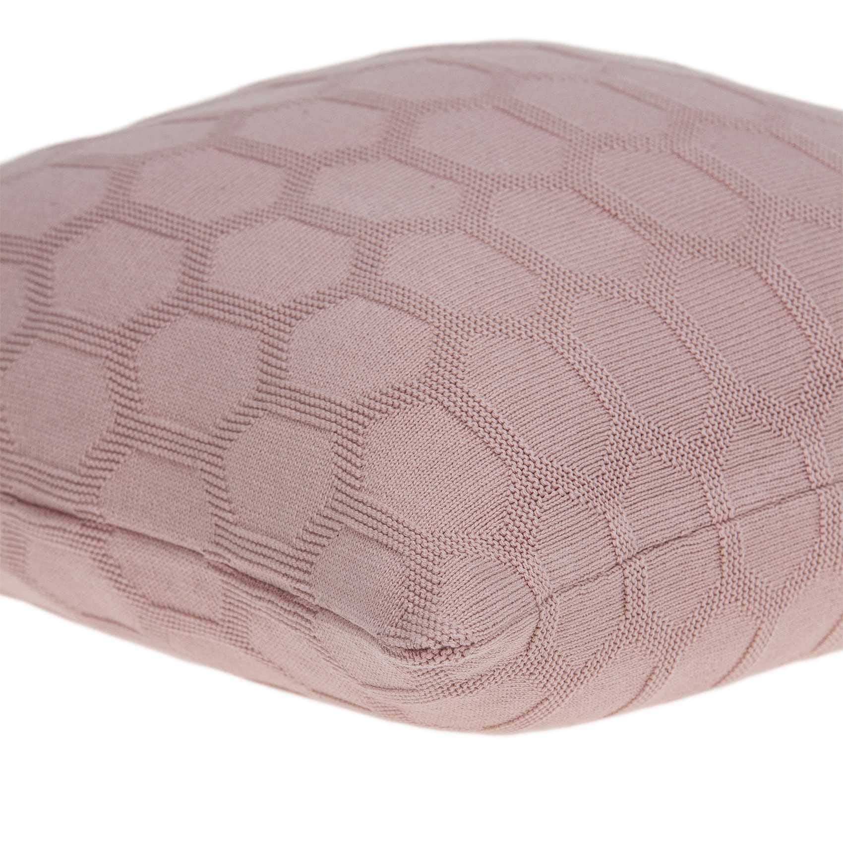 HomeRoots 100% Cotton Parkland Collection Diani Transitional Pink Pillow Cover