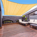 Garden Expert 23 'X23 ' Sun Shade Sail With Grommets Large Square Canopy Shade Cover For Patio Garden Outdoor Backyard, Sand
