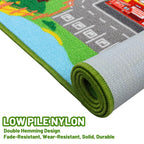 Kids Carpet Playmat Rug 59''X39.4'', Car Rug For Kids Cars, Non-Slip Town City Road Map Kids Rug For Playroom Bedroom Boys, Kids