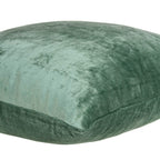 HomeRoots 50% Cotton, 50% Viscose 18' x 7' x 18' Transitional Green Solid Pillow Cover with Poly Insert