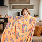 Kivee Glow In The Dark Blanket Toddler Fire Truck Gifts Toys For Boys Soft Kids Blankets For Birthday Gifts
