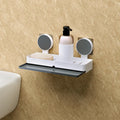 Kuber Industries Plastic SelfAdhesive Soap Holder for Bathroom with Removable Drain Tray | Wall Mount No Drill Stickable Long S