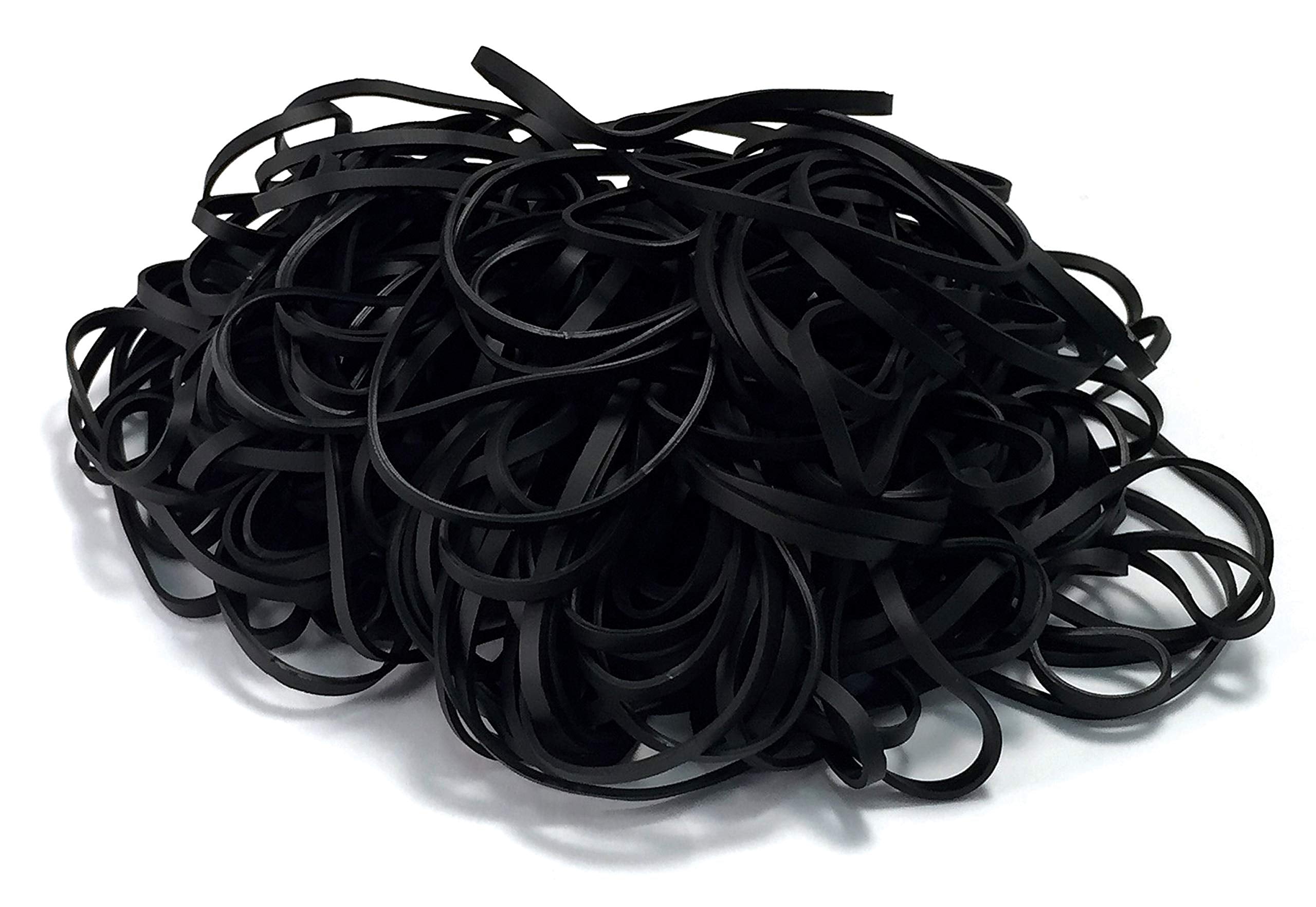 Better Office Products 200 Vibrant Black Rubber Bands, Size 33, 200/Bag
