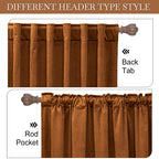 Ryb Home Plush Velvet Curtains, Heavy Duty Back Tab Decorative Window Drapes Privacy Room Darkening Covering For Living Room Playroom, Golden Oak, W52 X L84 Inches, Set Of 2 Panels