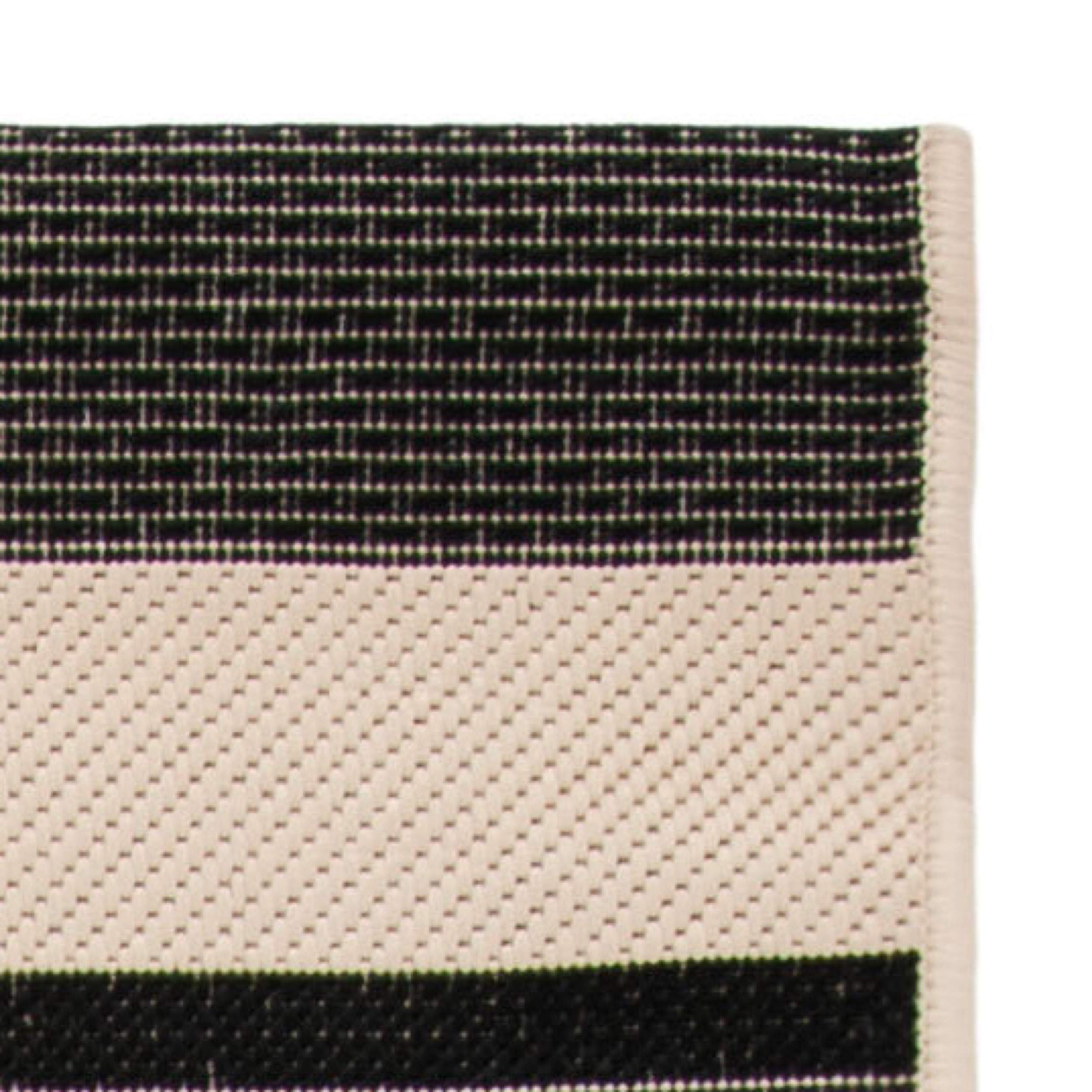 Safavieh Courtyard Collection 2' X 3'7' Black/Bone Cy6062 Stripe Indoor/ Outdoor Patio Backyard Mudroom Accent Rug