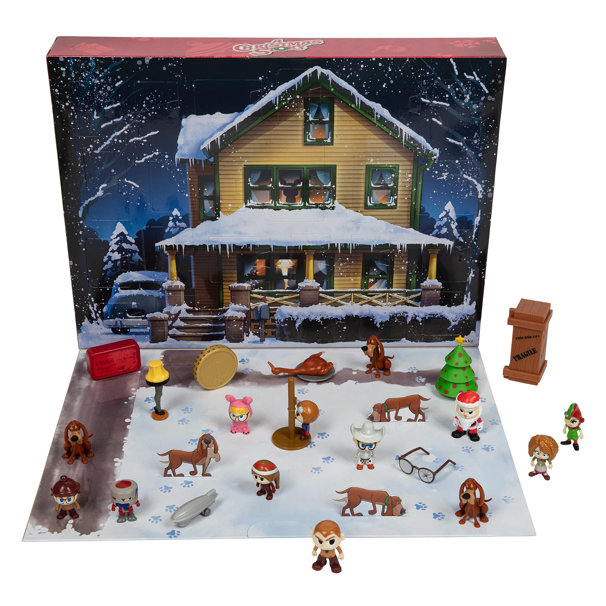 A Christmas Story Advent Calendar 2024 Includes 24 Windows Filled With Silly And Festive 1-Inch Figures & Accessories!