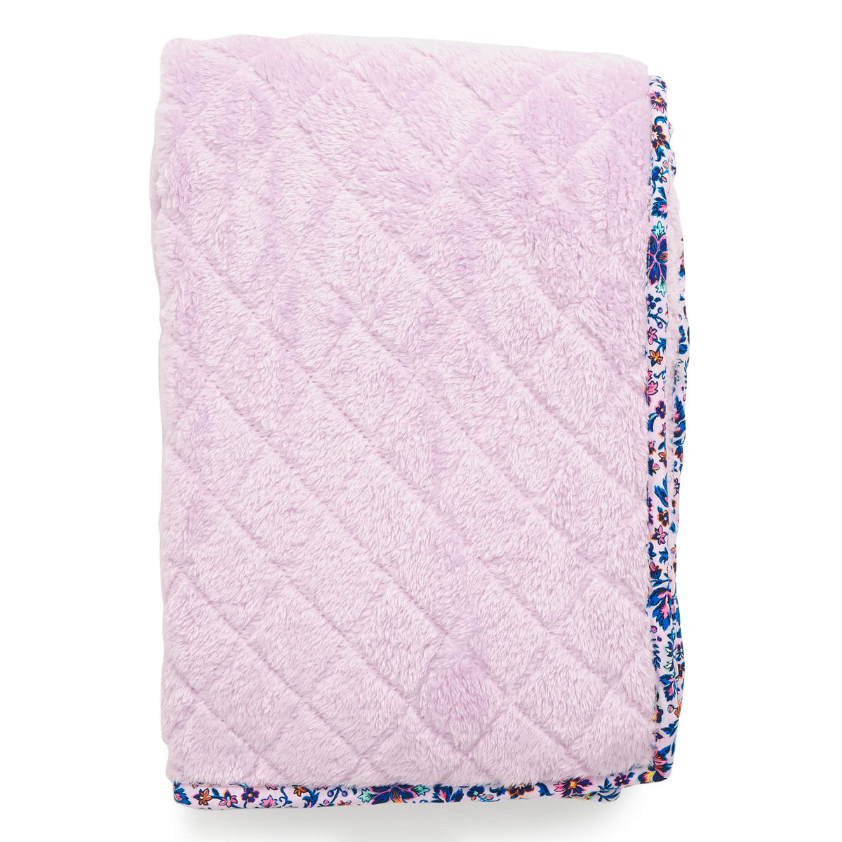 Vera Bradley WomenS Fleece Solid Throw Blanket, Cloud Vine Multi, 80 X 50