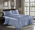 Satin Sheets Twin [3-Piece, Skyblue] Hotel Luxury Silky Bed Sheets - Extra Soft 1800 Microfiber Sheet Set, Wrinkle, Fade, Stain