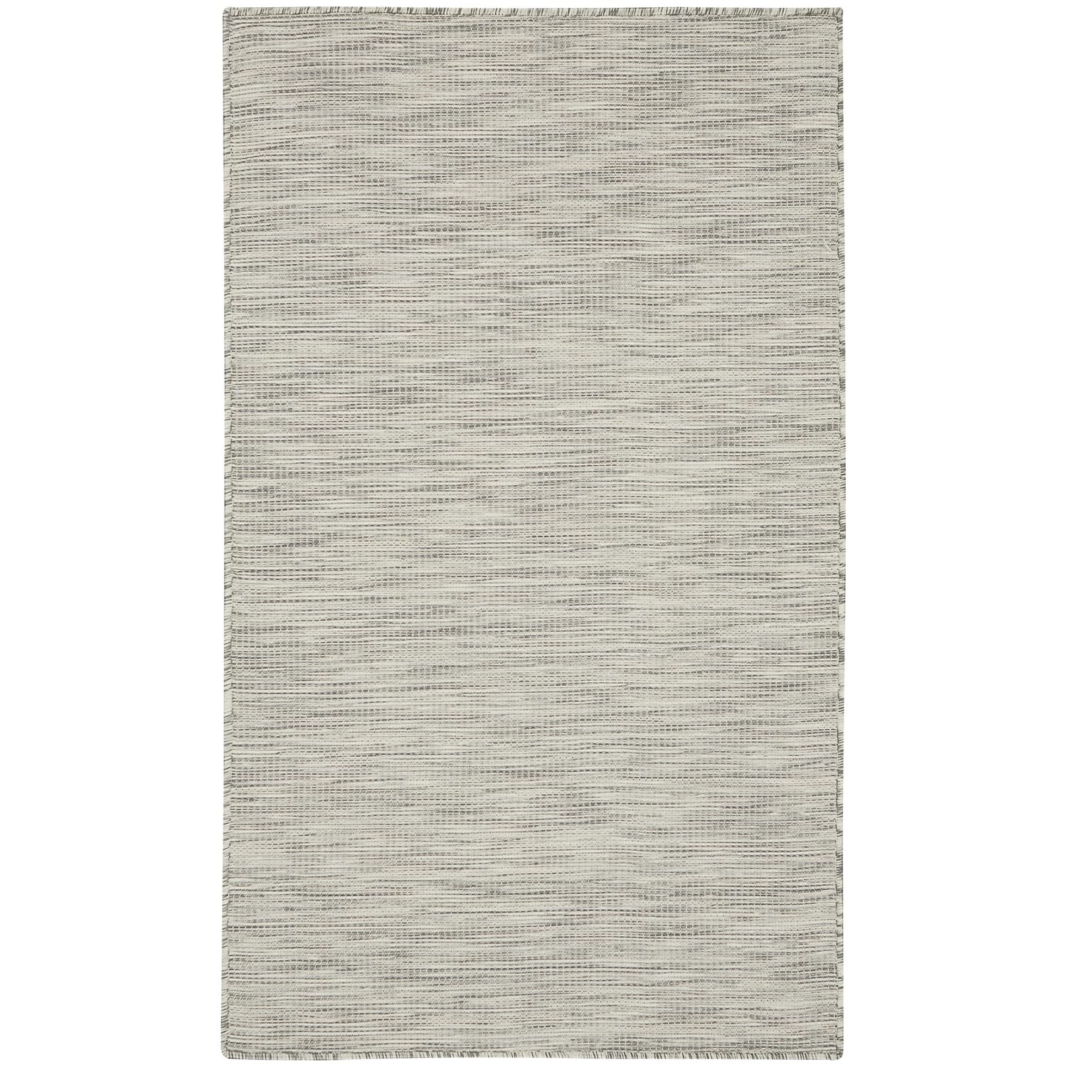 Nourison Positano Indoor/Outdoor Light Grey 3' X 5' Area Rug, Easy Cleaning, Non Shedding, Bed Room, Living Room, Dining Room, B