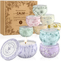 WarmEmbrace Scented Candles, Candle Set of 9, Long-Lasting Candles for Women, Candle Present Set for Birthday, Christmas, Mother