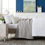 Market & Place 100% Cotton Waffle Weave Bed Blanket | Soft, Breathable, And Lightweight Blanket For All-Season | Perfect For Lay