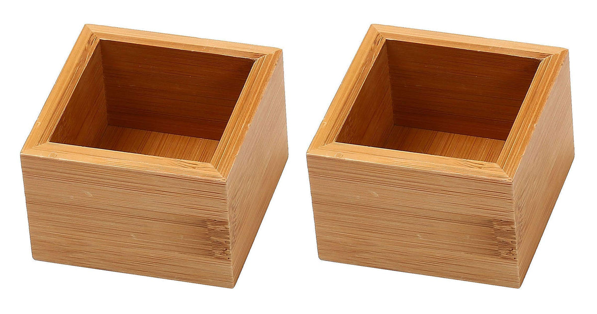 YBM HOME Bamboo Drawer Organizer Storage Box for Kitchen Drawer, Junk Drawer, Office, Bedroom, Children Room, Craft, Sewing, and