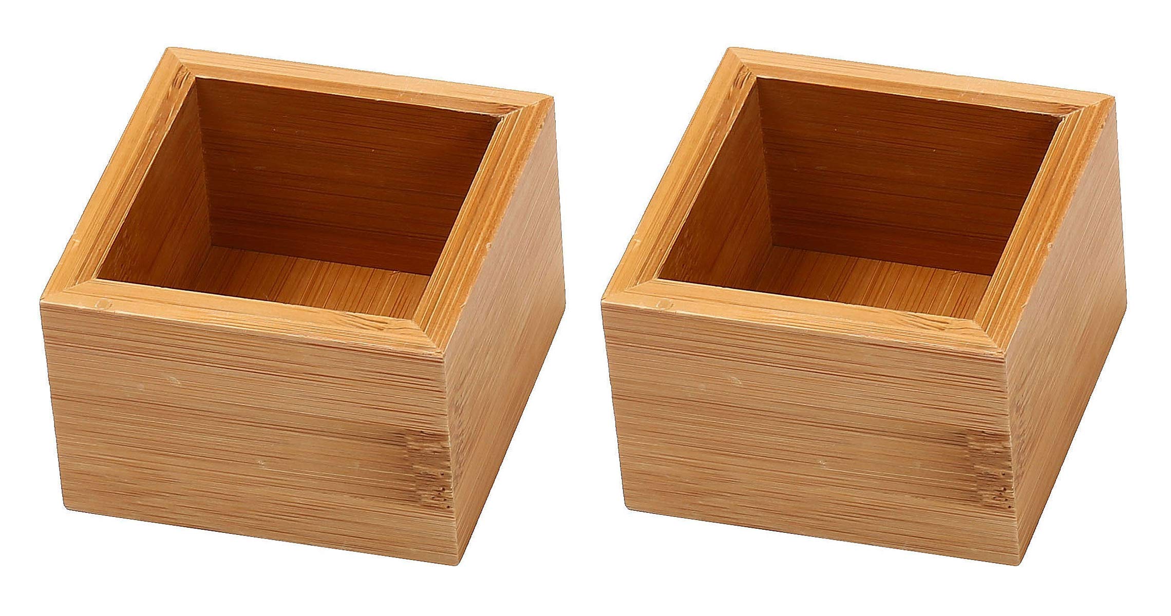YBM HOME Bamboo Drawer Organizer Storage Box for Kitchen Drawer, Junk Drawer, Office, Bedroom, Children Room, Craft, Sewing, and
