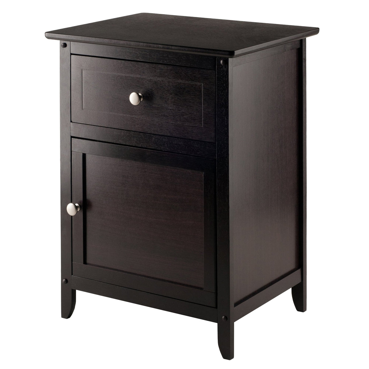 Winsome Eugene Accent Table, 18.90&quot;W x 14.96&quot;D x 25&quot;H, Espresso