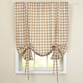 Sweet Home Collection Panel Treatment Kitchen Window Curtain Shade, 63, Taupe