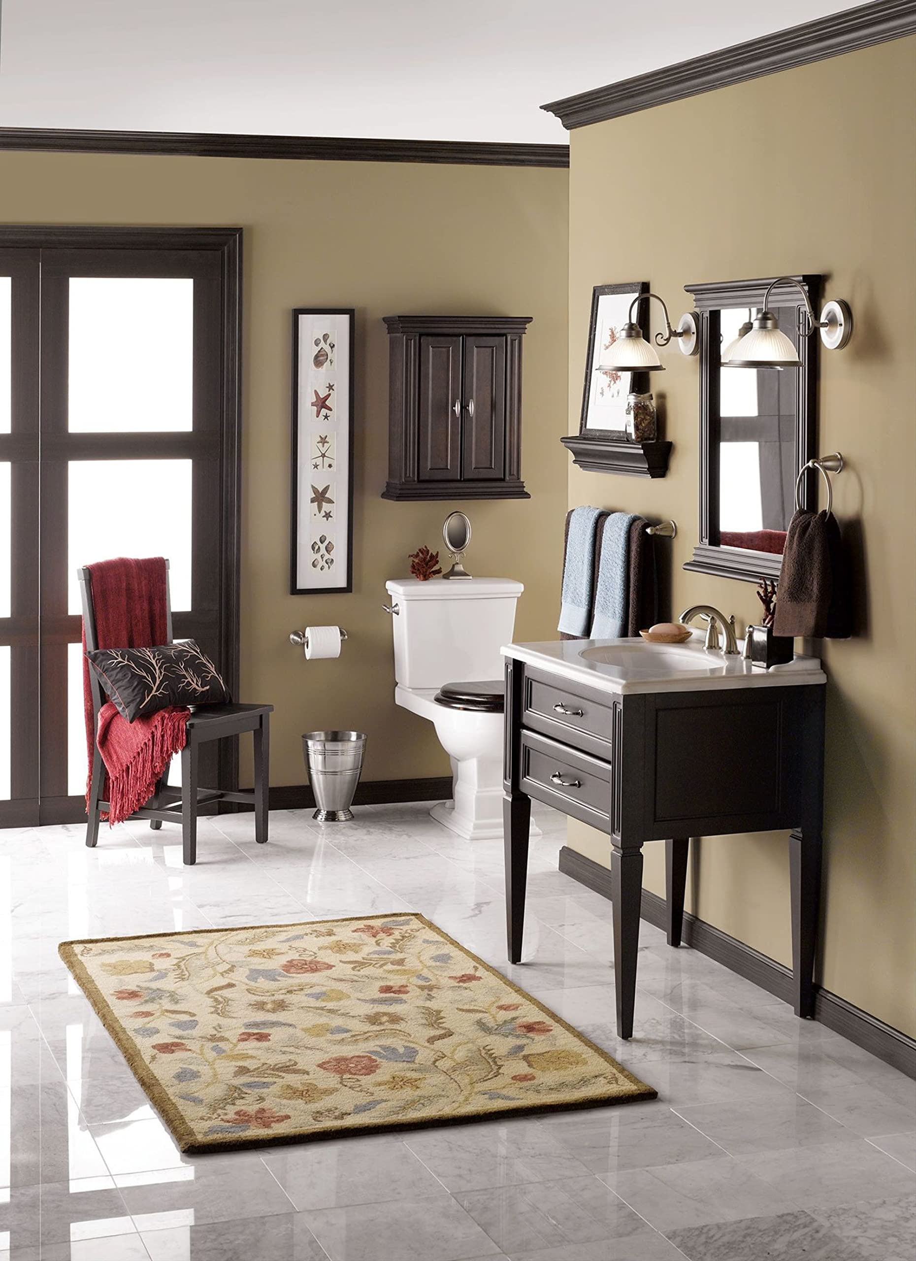 Moen Brantford Traditional Brushed Nickel Spring-Loaded Wall Mounted Toilet Paper Holder, Yb2208Bn
