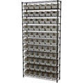 Strongway 12Tier Wire Shelving with 66 Bins, 39.5in.L x 80.5in.H