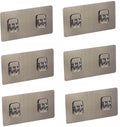 Gabani fashion Plastic 6 Packs Shower Caddy Adhesive Sticker, Strong Sticky HeavyDuty Wall Adhesives Nail Free Transparent Adhe