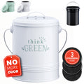 Barnyard Designs Compost Bin for Kitchen Counter - 1.2 Gallon Countertop Composter with Extra Smell-Absorbing Filters and Inner 