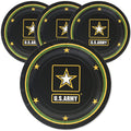 Havercamp U.S. Army 7 in. Party Plates (24 plates)! Includes 24 Round Dessert Plates in the Officially Licensed United States Ar