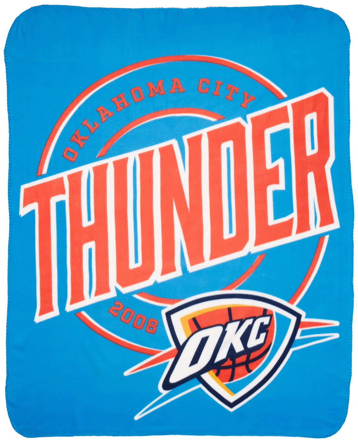 Northwest Nba Oklahoma City Thunder Unisex-Adult Fleece Throw Blanket, 50 X 60, Campaign